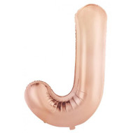 86cm Rose Gold J - Inflated