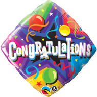 45cm Congratulations Foil "Balloons" - Uninflated