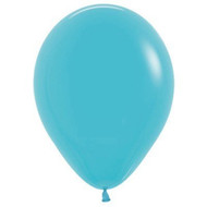 30cm Inflated Latex - Caribbean Blue