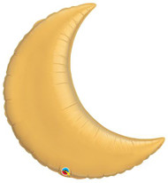 87cm Inflated Crescent Moon - Gold