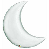 87cm Inflated Crescent Moon - Silver