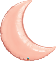 87cm Inflated Crescent Moon - Rose Gold