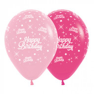 30cm Birthday Print - Pinks