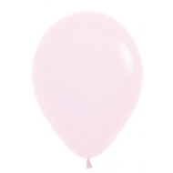30cm Inflated Matte Latex - Pastel Pink