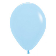 30cm Inflated Matte Latex - Pastel Blue