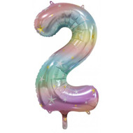 86cm #2 Pastel Rainbow - Inflated Shape