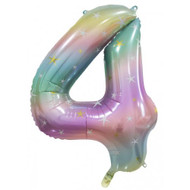 86cm #4 Pastel Rainbow - Inflated Shape