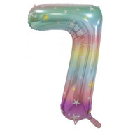 86cm #7 Pastel Rainbow - Inflated Shape