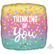 Thinking of You "Pastel Dots" - 45cm Flat Foil