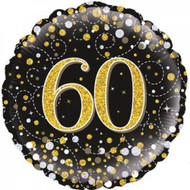 #60 Black Gold - 45cm Inflated Foil