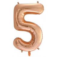 86cm Rose Gold #5 - Inflated Foil