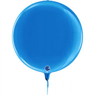 11" Inflated Foil Globe - Blue