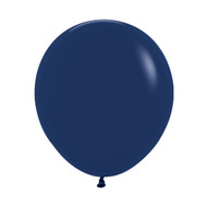 46cm Inflated Latex - Navy Blue