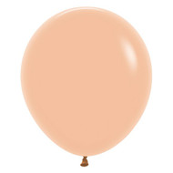 46cm Inflated Latex - Peach Blush