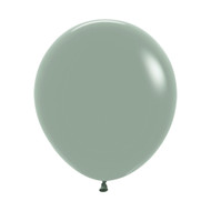 46cm Inflated Latex - Dusk Laurel Green
