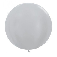 60cm (24") Round Satin Silver - Pack of 3