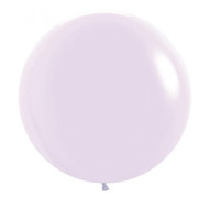 60cm (24") Round Matte Pastel Lilac - Pack of 3