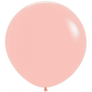 60cm Inflated Latex - Matte Pastel Melon