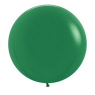 60cm Inflated Latex - Fashion Forest Green