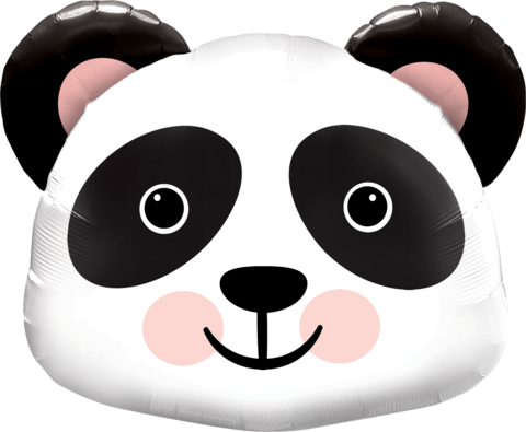 Helium inflated 31" Precious Panda Foil Shape