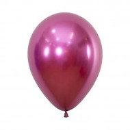 30cm Inflated Chrome Balloons