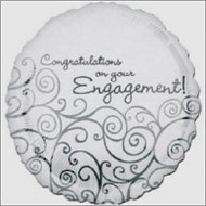 Engagement "Congrats" - 45cm Flat Foil
