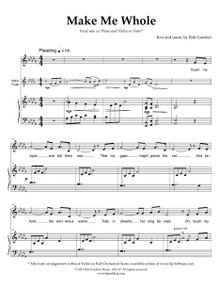 Make Me Whole - w/ Violin or Flute Solo