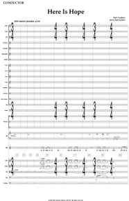 Here is Hope - Full Orchestral Score and Parts