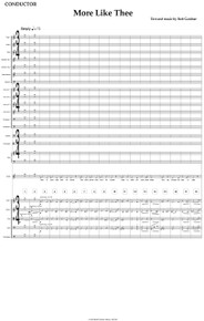 More Like Thee - Full Orchestral Score and Parts