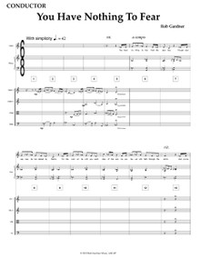 You Have Nothing to Fear - Full Score (String Quartet & Piano) and Parts