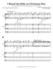 I Heard the Bells on Christmas Day - Vocal solo, Choir, Piano accomp. w/ opt. Organ