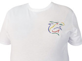Shark outline embroidered T-shirt