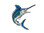 Embroidered Blue Marlin
