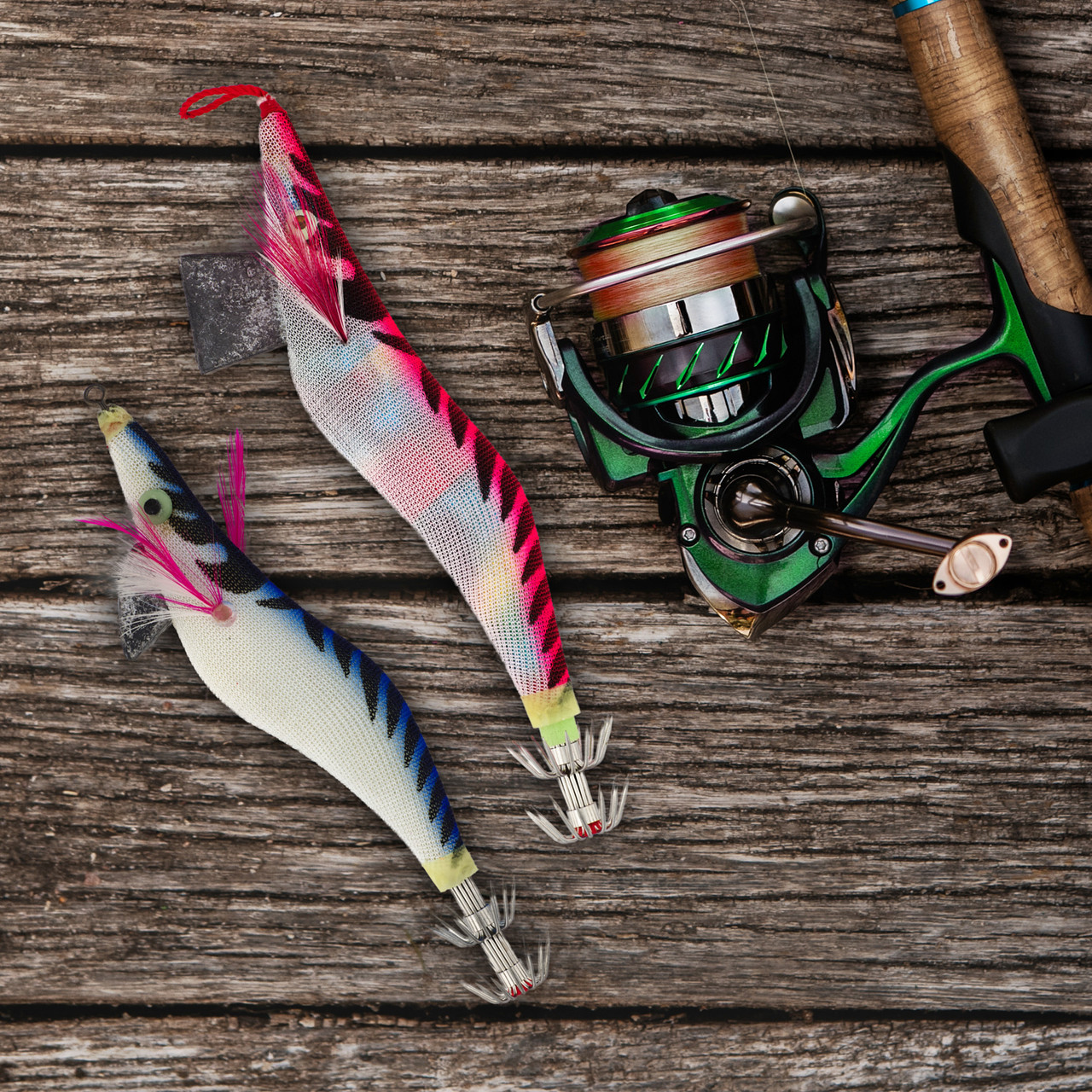 Squid Jigs Assorted, Fishing gear online, Jigs Jigs