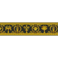 343051 - Versace Greek Mythology Black Gold AS Creation Wallpaper Border