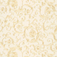 343261 - Versace Antique Vintage Florals White Beige AS Creation Wallpaper