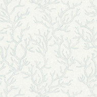 344972 - Versace Sea Coral Blue White AS Creation Wallpaper