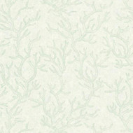 344973 - Versace Sea Coral Green White AS Creation Wallpaper