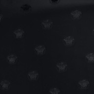 348622 - Versace Greek Key Medusa Motif Black AS Creation Wallpaper