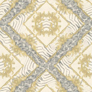 349042 - Versace Ornament Zebra Grey Beige AS Creation Wallpaper