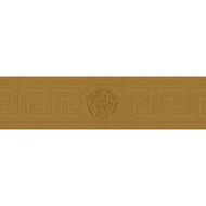 935262 - Versace Medusa Greek Key Gold AS Creation Wallpaper Border
