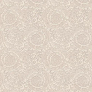 935835 - Versace Swirling Florals Flowers Silver AS Creation Wallpaper