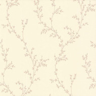 1601-103-02  - Rosemore Foliage Trail Pink Cream 1838 Wallpaper