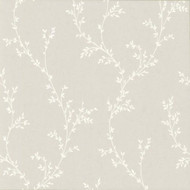 1601-103-05  - Rosemore Foliage Trail Grey White 1838 Wallpaper