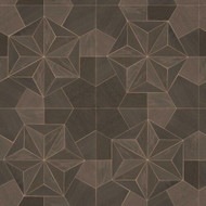 G67986 - Organic Textures Tiled Stars Brown Galerie Wallpaper