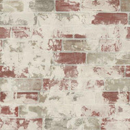G67988 - Organic Textures Distressed Bricks Beige Red Galerie Wallpaper