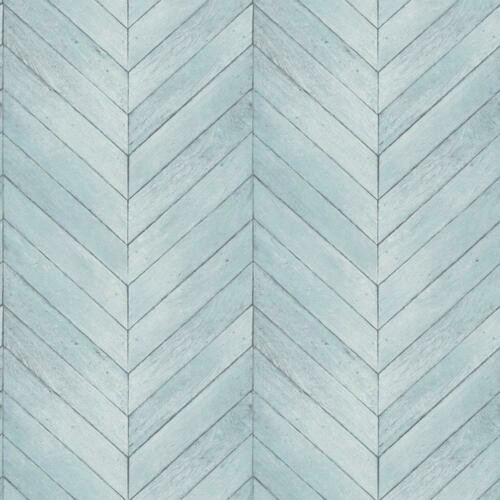 G67995 - Organic Textures Herringbone Wooden Tiles Blue Galerie Wallpaper -  Shades Colour Centre