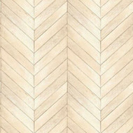 G67999 - Organic Textures Herringbone Wooden Tiles Beige Galerie Wallpaper