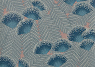 1907-138-01 - Elodie Floral Bursts Blue 1838 Wallpaper