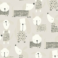 367553 - Boys & Girls Dogs Beige Grey White AS Creation Wallpaper